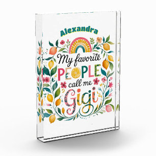 ❤️Personalized GIGI Gifts Mothers Day Birthday Photo Block