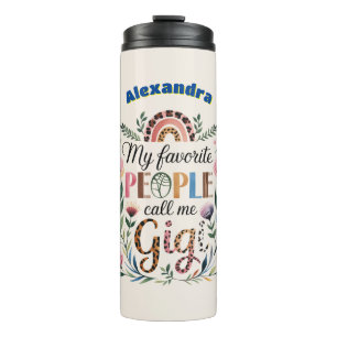 ❤️Personalized GIGI Gifts Mothers Day Birthday Thermal Tumbler