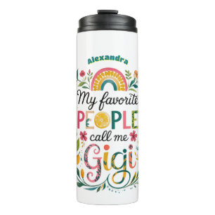 ❤️Personalized GIGI Gifts Mothers Day Birthday Thermal Tumbler