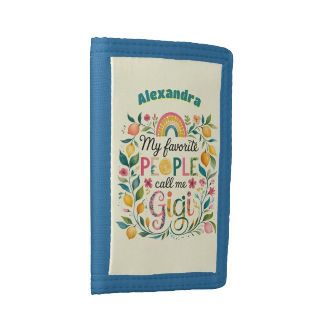 ❤️Personalized GIGI Gifts Mothers Day Birthday  Trifold Wallet (Side)