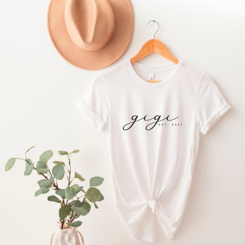 Personalized Gigi Grandma T_Shirt