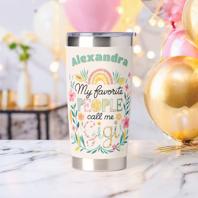 Personalized GIGI Mothers Day Birthday Christmas Insulated Tumbler (Bachelor Party)