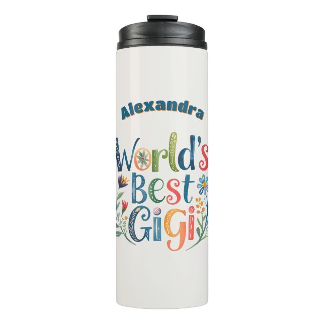 Personalized GIGI Mothers Day Birthday Christmas Thermal Tumbler (Front)