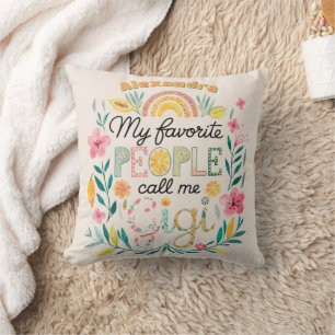 ❤️Personalized GIGI Mothers Day Birthday Christmas Throw Pillow
