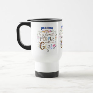 Personalized GIGI Mothers Day Birthday Christmas Travel Mug