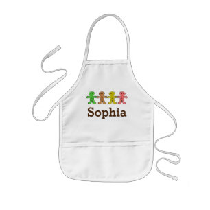 Personalized Gingerbread Cookies Kids' Apron
