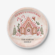 Personalized Gingerbread House Family Christmas