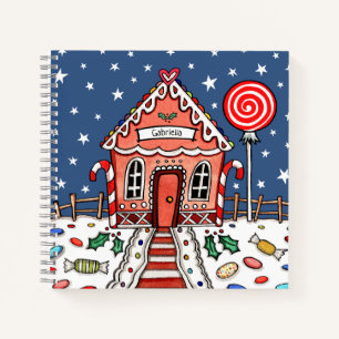 Personalized Gingerbread House Notebook