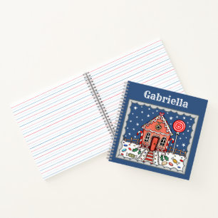 Personalized Gingerbread House Notebook