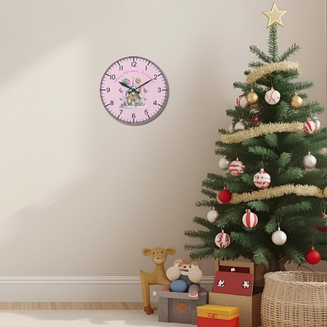 Personalized Gingerbread House Wall Clock (Creator Uploaded)