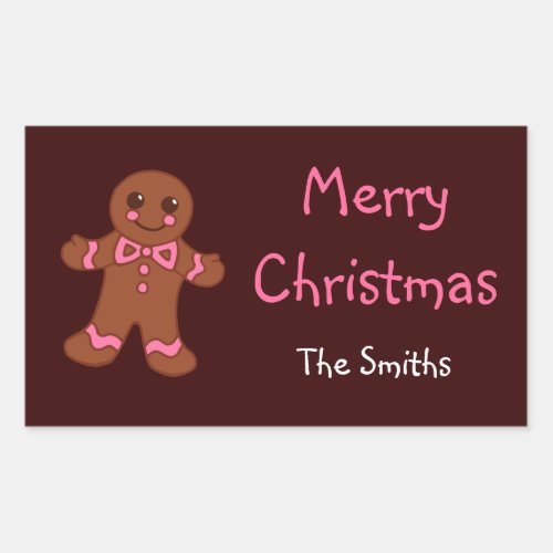 Personalized Gingerbread Stickers