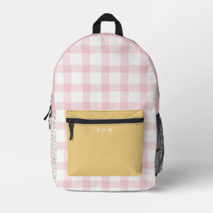 Personalized Gingham Cottagecore Backpack