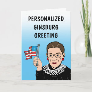 Personalized Ginsburg Greeting Card