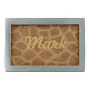 Personalized Giraffe Belt Buckle