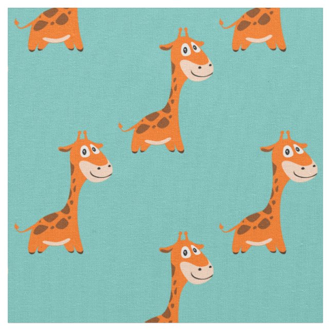 Personalized Giraffe Fabric (Close Up)