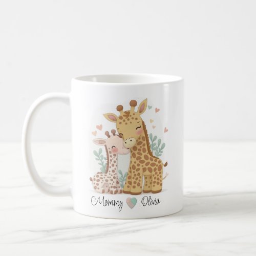Personalized Giraffe Love Mug