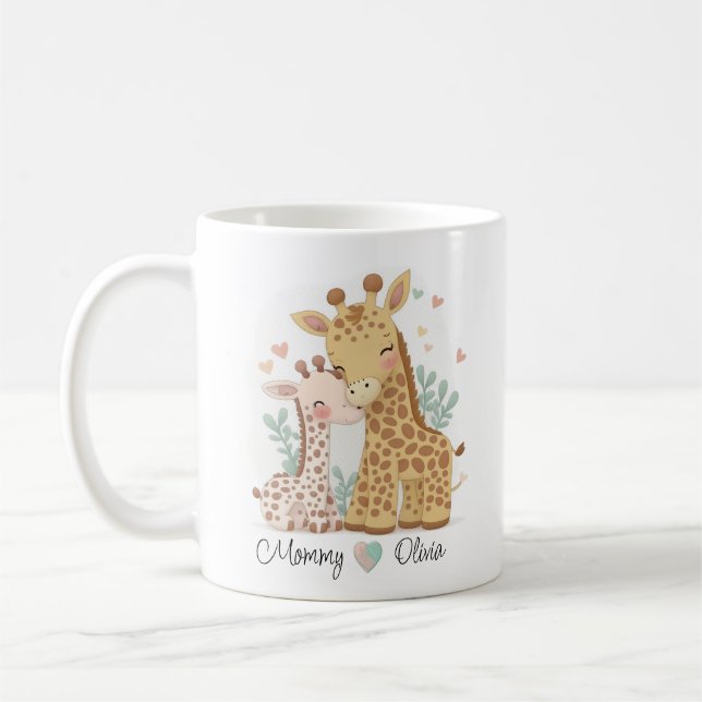 Personalized Giraffe Love Mug (Left)