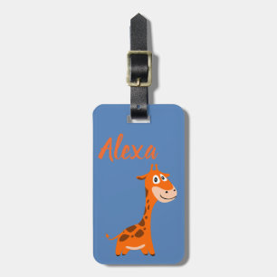 Personalized Giraffe Luggage Tag