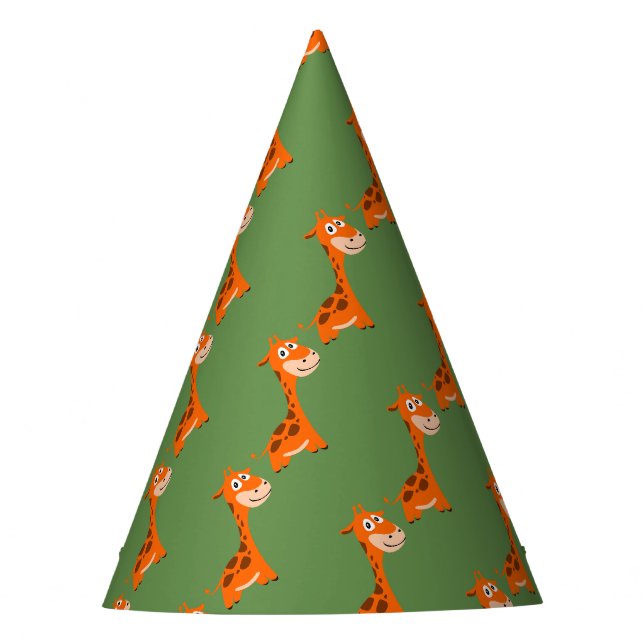 Personalized Giraffe Party Hat (Front)