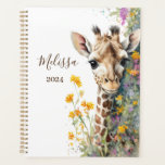 Personalized Giraffe Planner<br><div class="desc">Personalized Giraffe Planner. Perfect gift for your special ones!
View the collection link on this page to see all of the matching items in this beautiful design.</div>