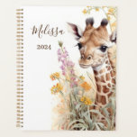 Personalized Giraffe Planner<br><div class="desc">Personalized Giraffe Planner. Perfect gift for your special ones!
View the collection link on this page to see all of the matching items in this beautiful design.</div>