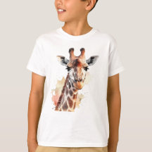 Personalized Giraffe T-shirt For Kids