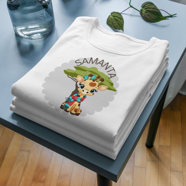 Personalized Giraffe Toddler T-Shirt (Creator Uploaded)