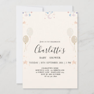 Personalized Girl Baby Shower Invitation