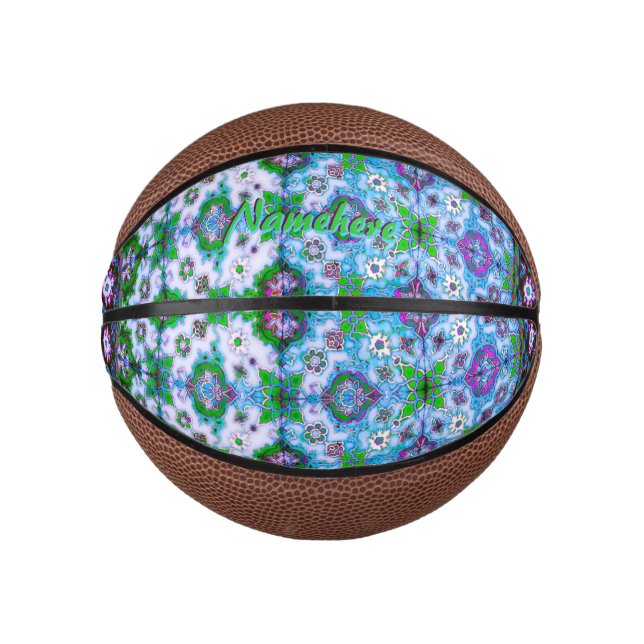 Personalized Girl Ball! Add her Name! Keepsake Mini Basketball (Front)