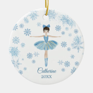 Personalized Girl Ballet Nutcracker Birthday  Ceramic Ornament