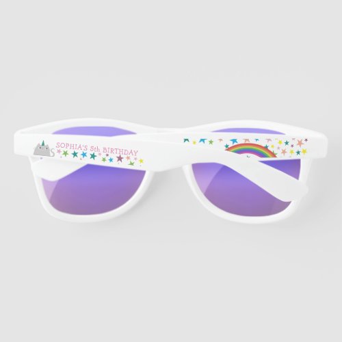 Personalized Girl Birthday Party Sunglasses