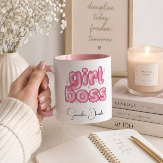 Personalized Girl boss Mug