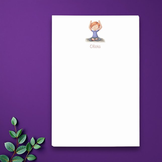 Personalized Girl doing yoga Post-it® Notes (Creator Uploaded)