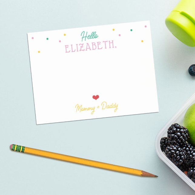 Personalized Girl Lunch Box Notes Preppy Sprinkles (Creator Uploaded)