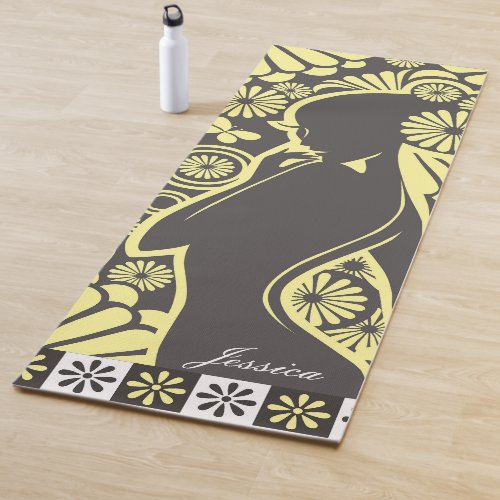 Personalized Girl Modern Minimalist Yoga Mat