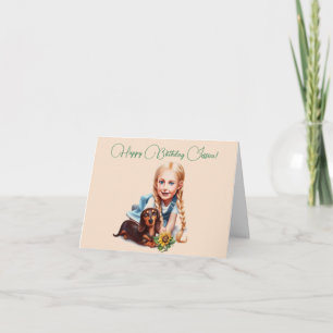 Personalized Girl Name Birthday Card