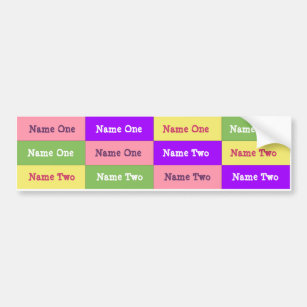 Personalized Girl Name Labels; Waterproof Stickers