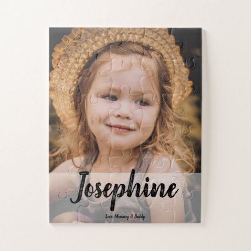 Personalized Girl Photo Gift Jigsaw Puzzle