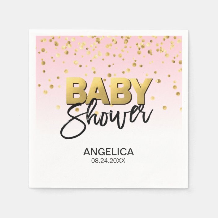 personalized baby shower napkins cheap