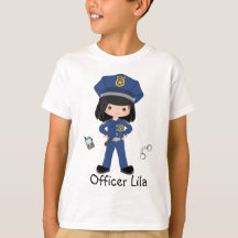 Personalized Girl Police Officer Law Enforcment