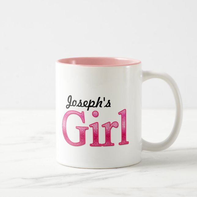 Personalized Girl Two-Tone Coffee Mug (Right)