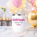 Personalized Girlfriend's Sippy Cup Wine Tumbler<br><div class="desc">Personalized girlfriend's sippy cup Name wine tumbler</div>