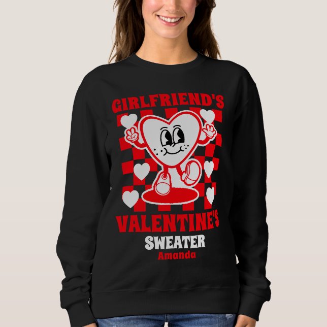 Personalized Girlfriend's Valentine's Day Gift Sweatshirt (Front)