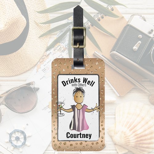 Personalized Girlie Funny Adult Luggage Tag