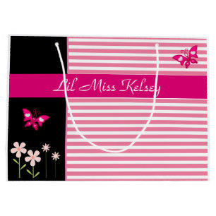 Personalized Girlie Large Gift Bag