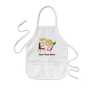 Personalized Girls Artist Kid Apron
