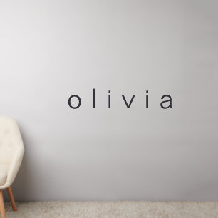 Personalized Girl's Baby Name Custom Nursery Wall Decal