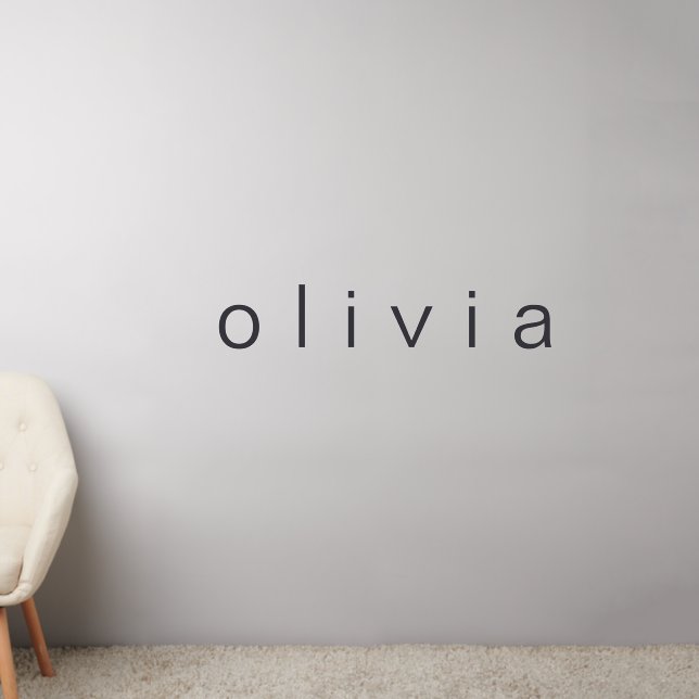 Personalized Girl's Baby Name Custom Nursery Wall Decal (Living Room 2)