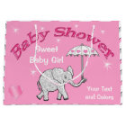 Personalized Girls Baby Shower Elephant Gift Bag
