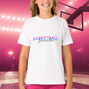 Personalized Girls Basketball Add Custom Name Cute T-Shirt